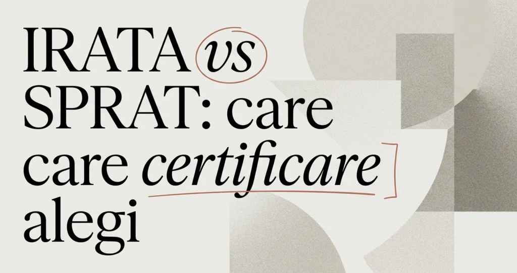 IRATA vs SPRAT: ce certificare de acces pe coardă alegi