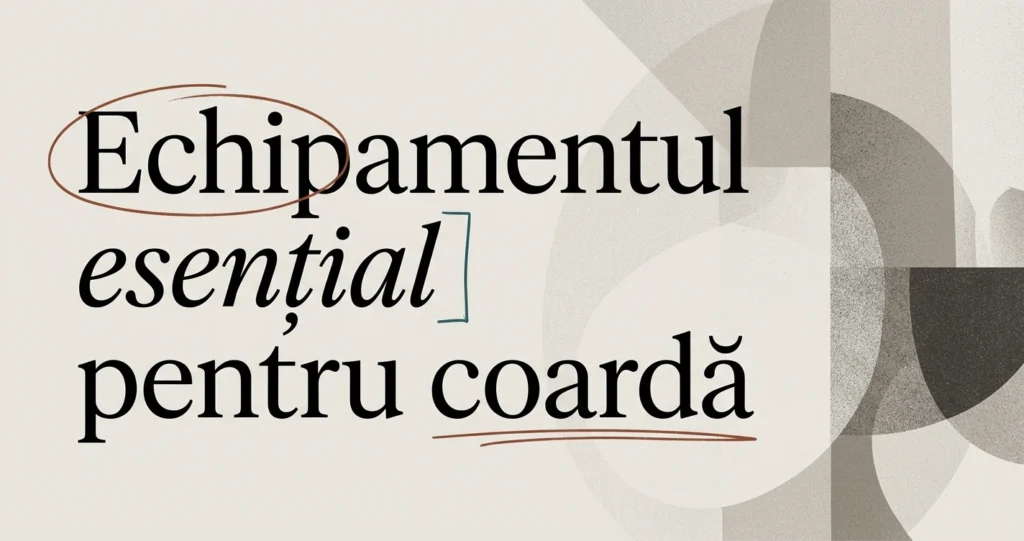 Echipamentul esențial pentru accesul pe coardă